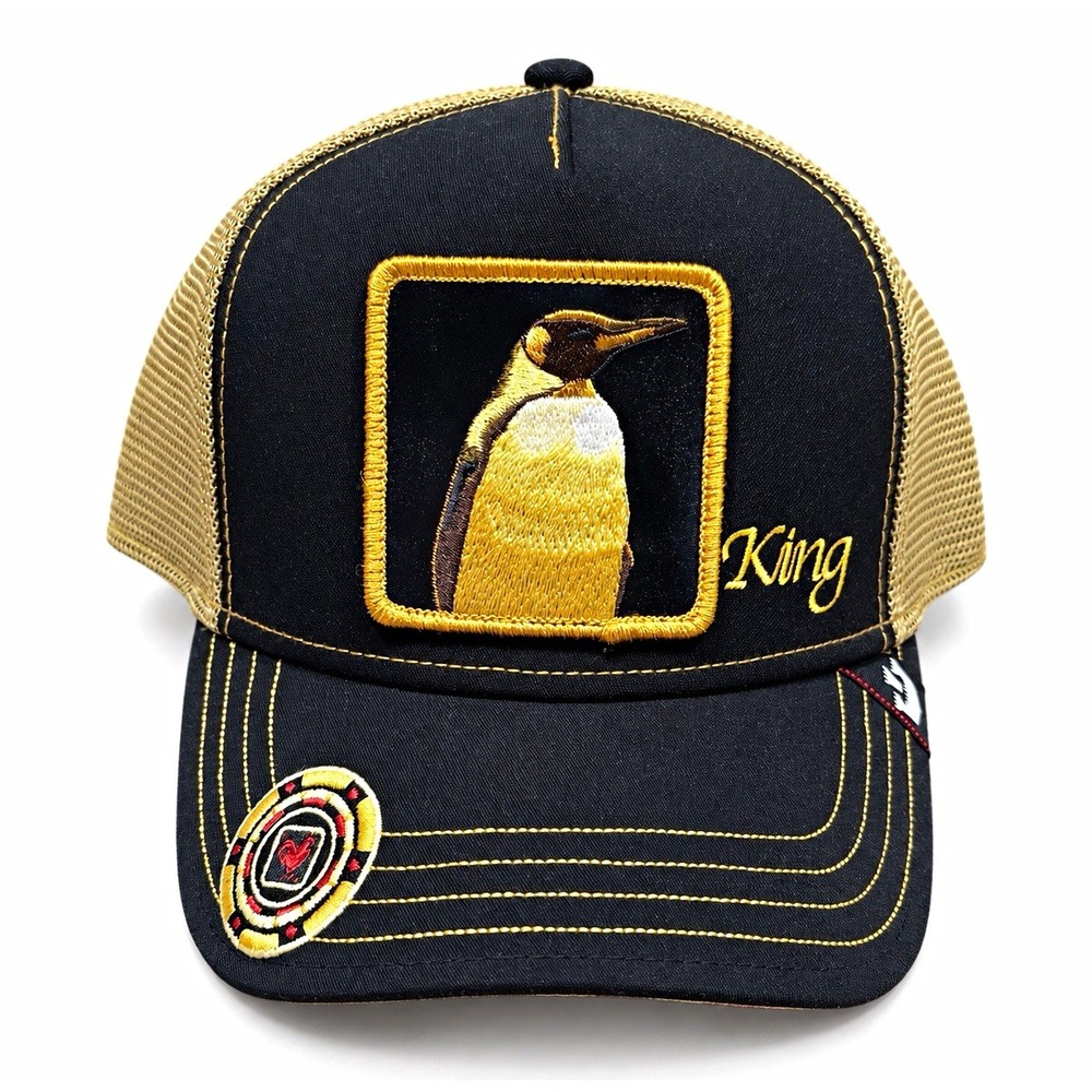 Goorin Bros The Farm Quart Major King Penguin Trucker Hat Casino NWT (RARE)